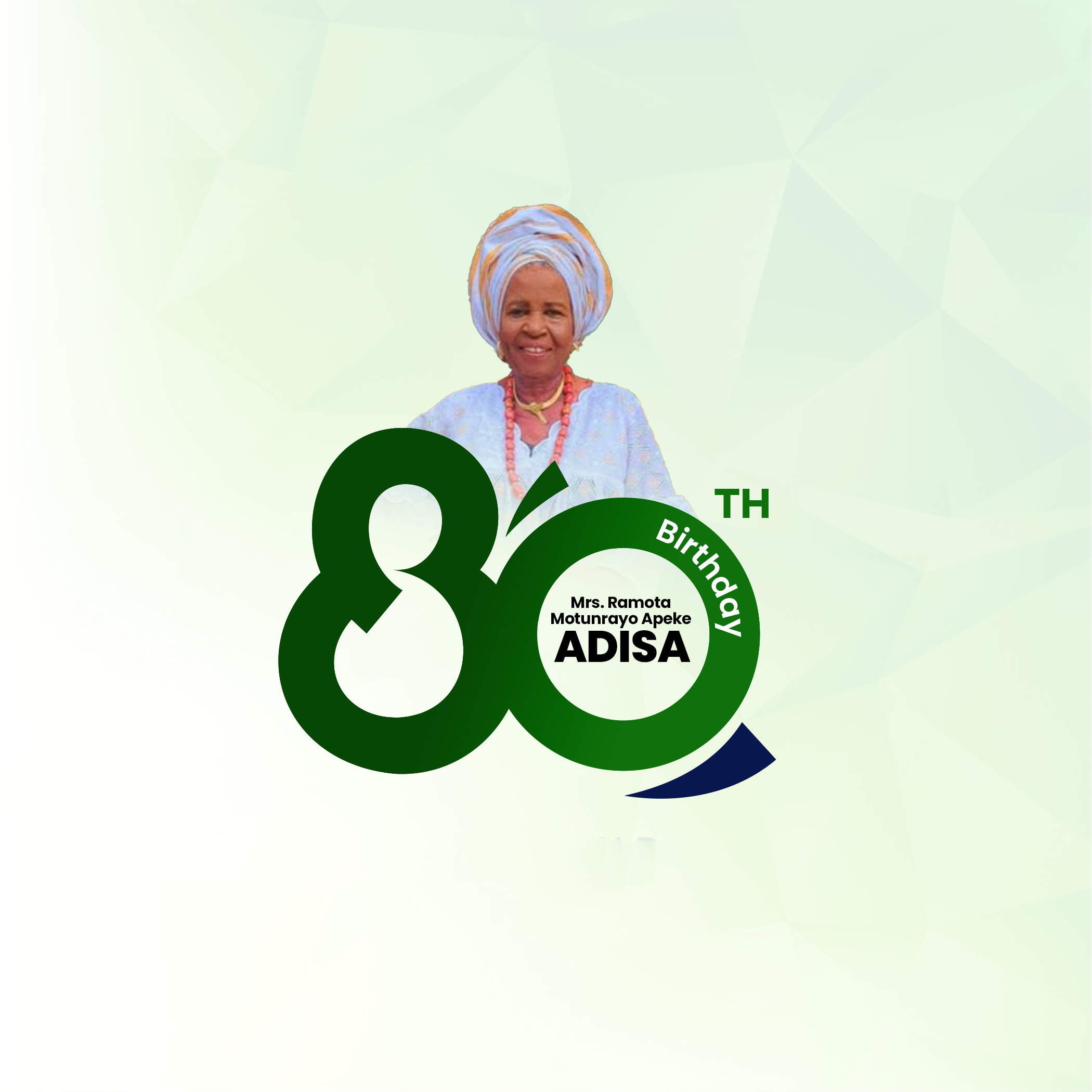 A celebratory cake for an 80th birthday