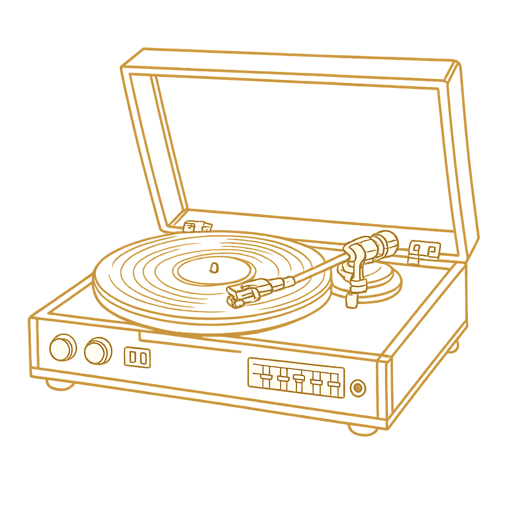 Vintage turntable