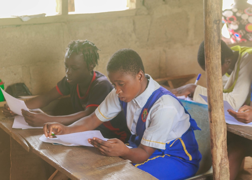 A child supported by Divine Rehoboth Empowerment Foundation
